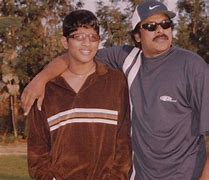 Allu Arjun with Chiranjeevi